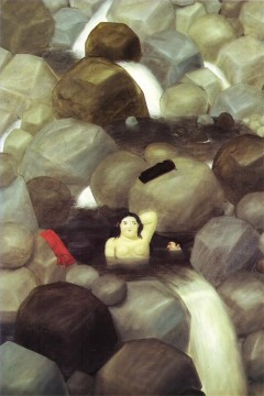Fernando Botero Painting - La Cascada Fernando Botero